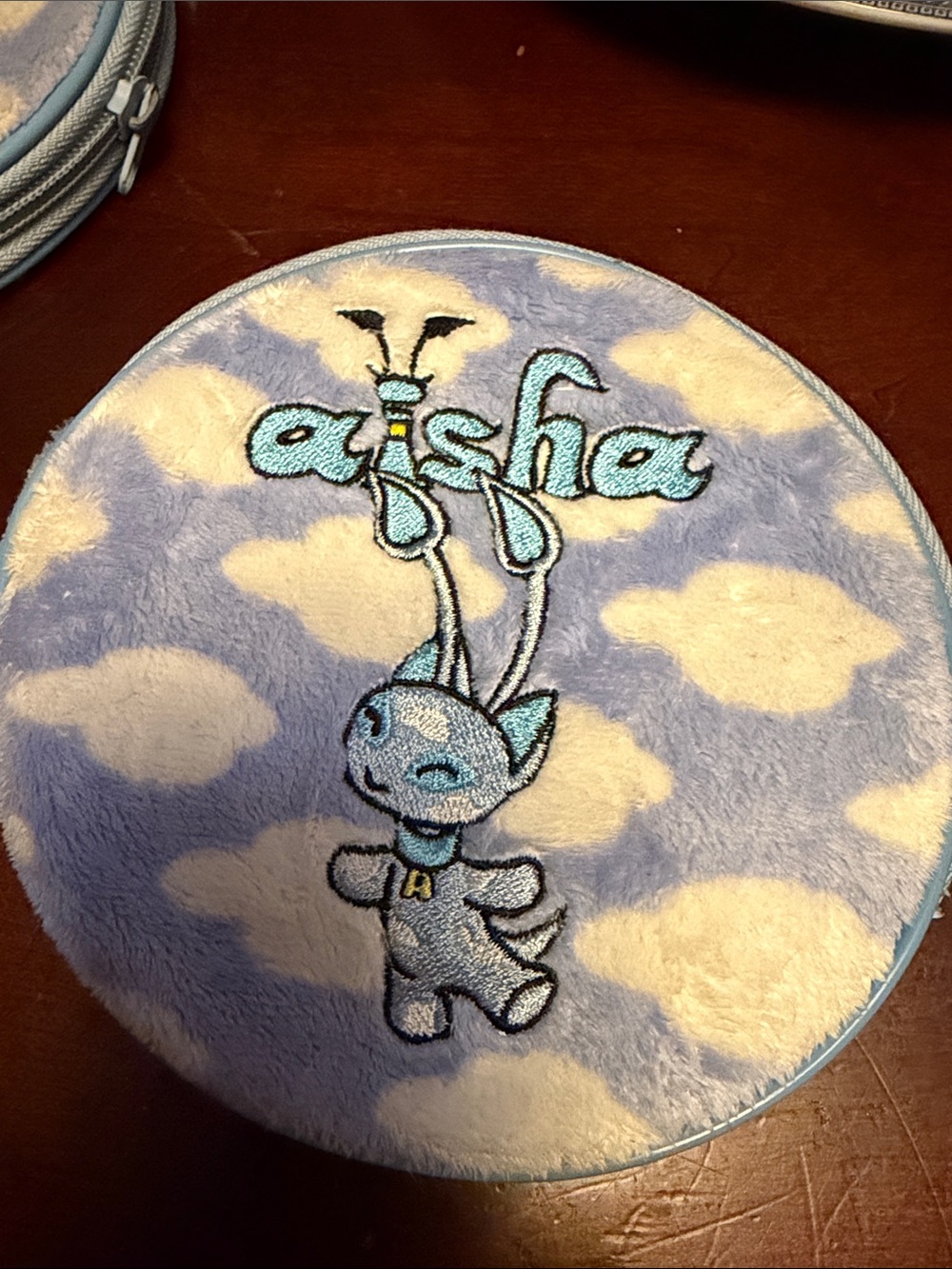 Vintage Neopets CD DVD Case Cloud Aisha 2005 Plush Zip VGUC